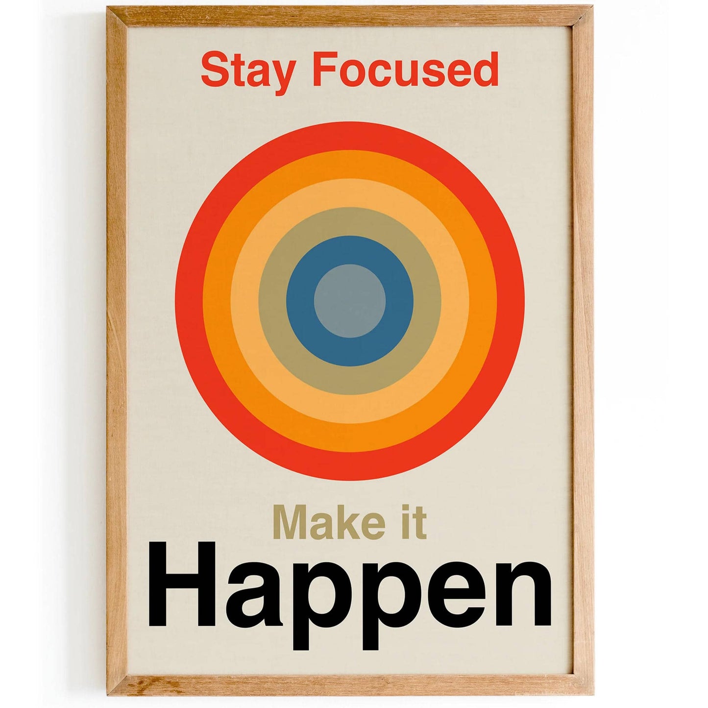 Stay Focused Motivational Poster - HypeSheriff