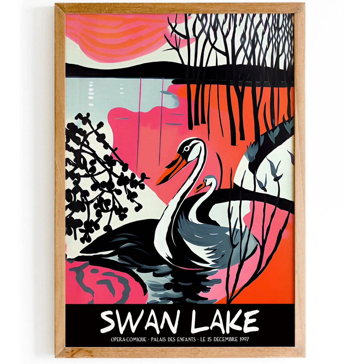 Swan Lake Ballet 1997 Retro Poster - HypeSheriff