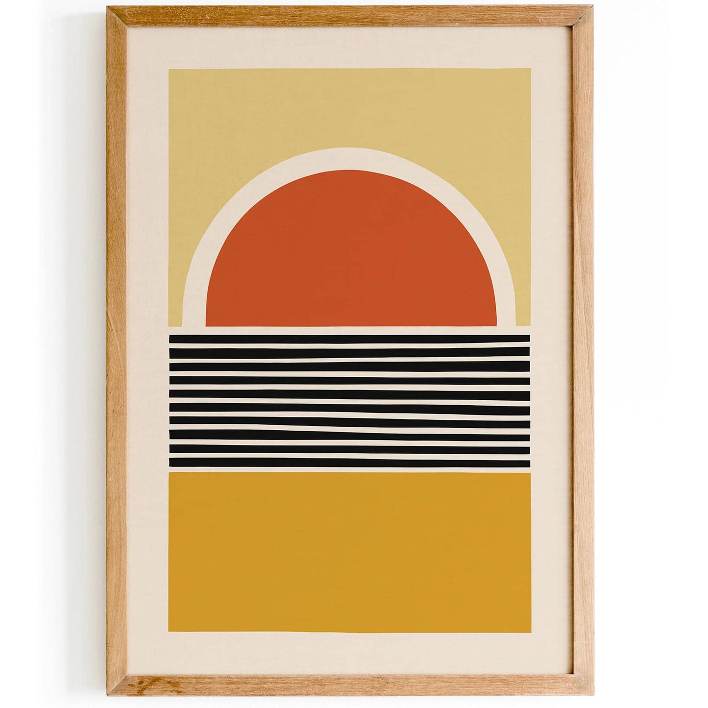 Mid Century Modern Sun Art Print