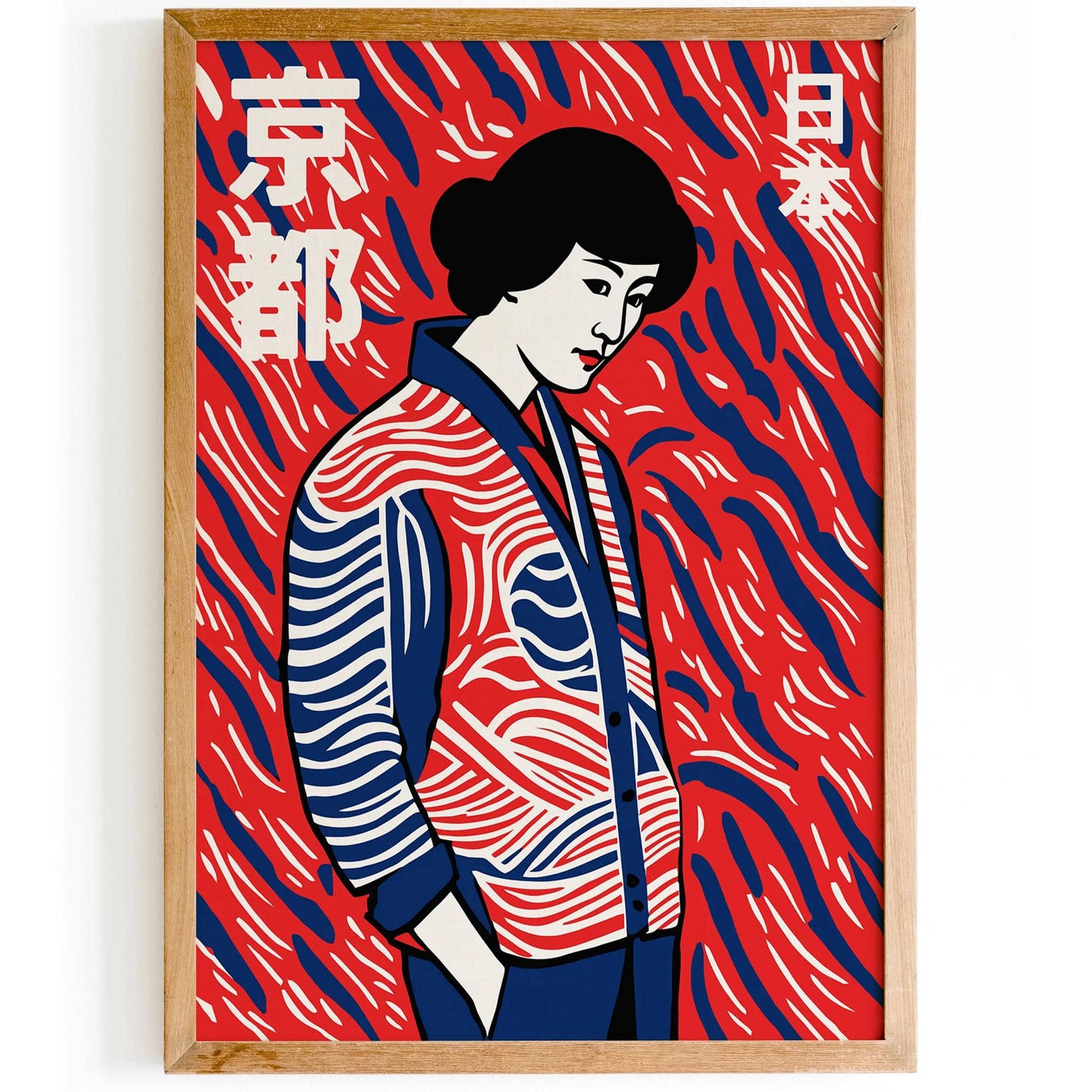 Retro Japanese Travel Poster - Kyoto Japan - HypeSheriff