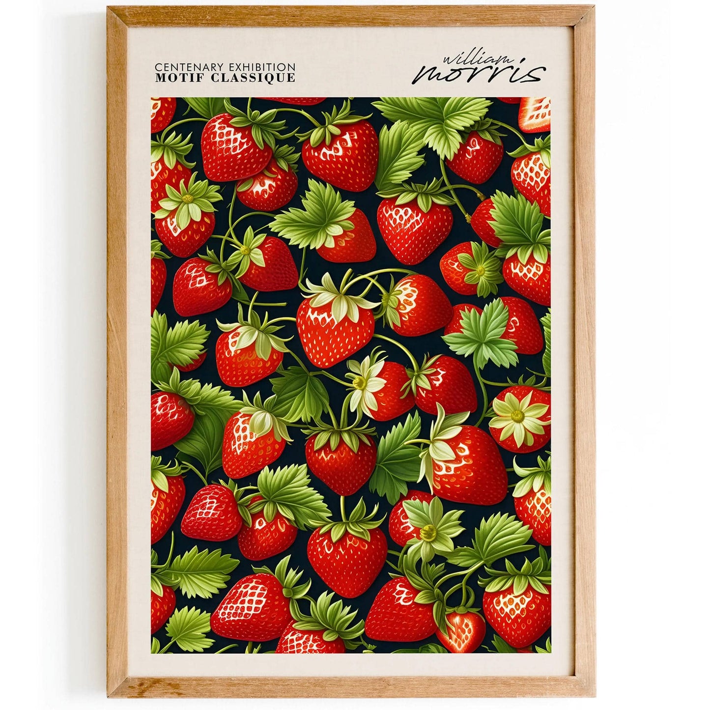 William Morris Strawberry Textile Print - HypeSheriff