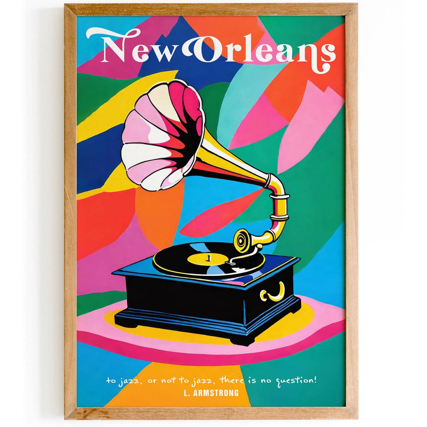 Colorful New Orleans Music Poster - HypeSheriff