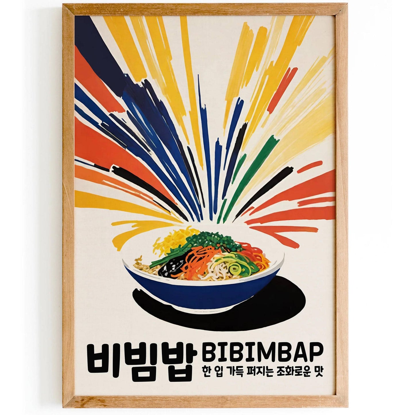 Korean Cuisine Colorful Art Print - HypeSheriff