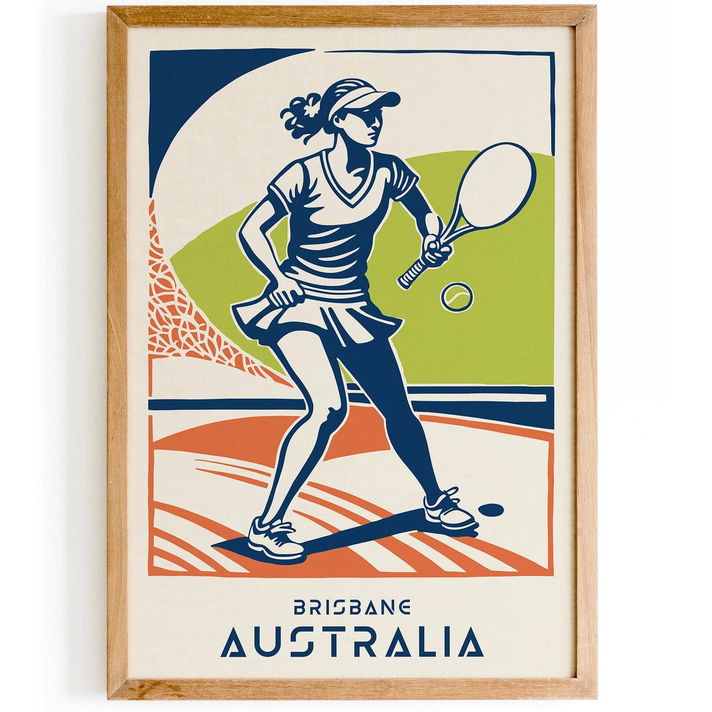 Brisbane Australia Tennis Sport Poster - HypeSheriff