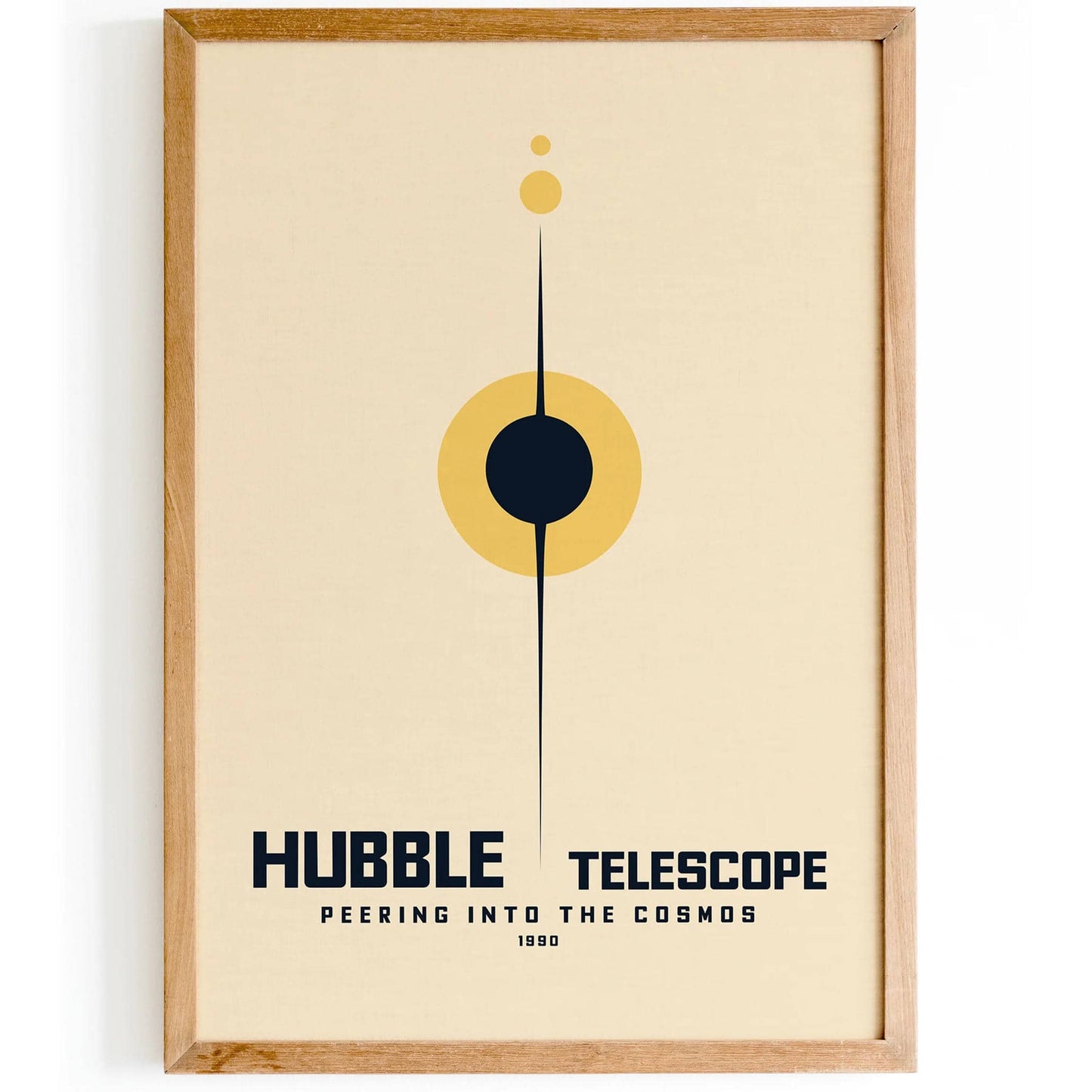 Hubble Telescope Minimalist Poster - HypeSheriff