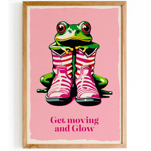 Get Moving Frog Boots Poster