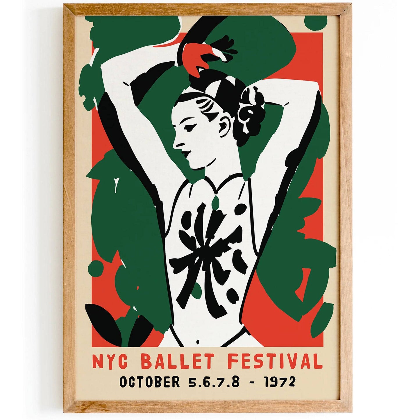 NYC Ballet Festival Retro Art Print - HypeSheriff