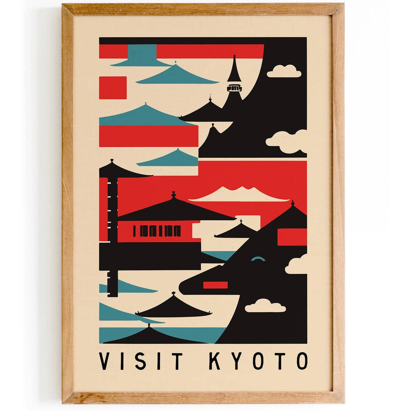 Visit Kyoto Japanese Style Wall Art - HypeSheriff