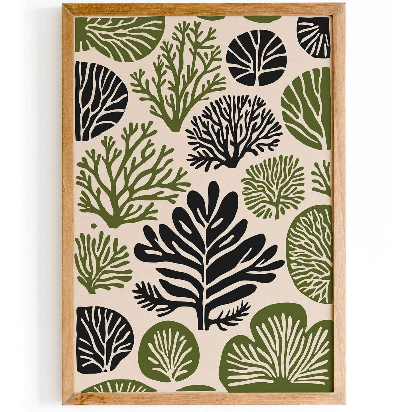 Green Botanical Farmhouse Wall Art - HypeSheriff