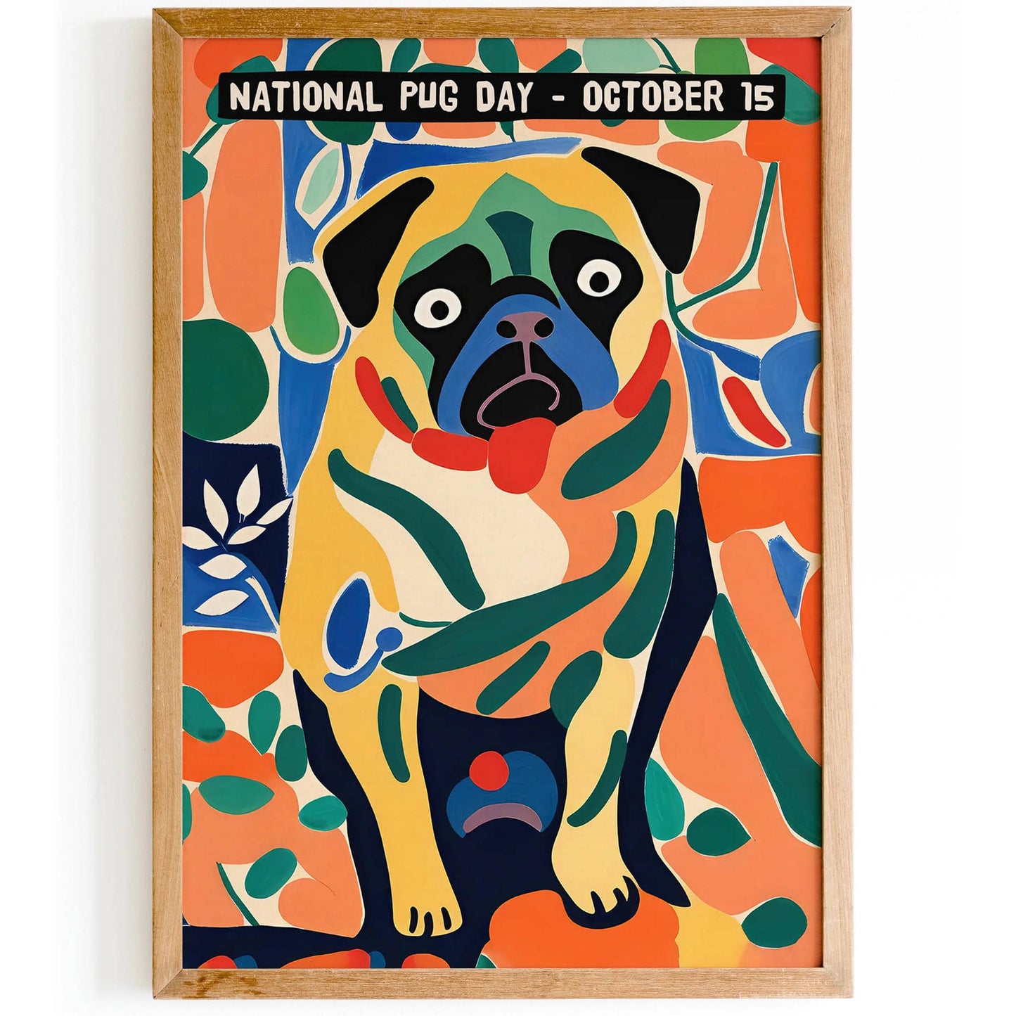 National Pug Day Cute Wall Art - HypeSheriff