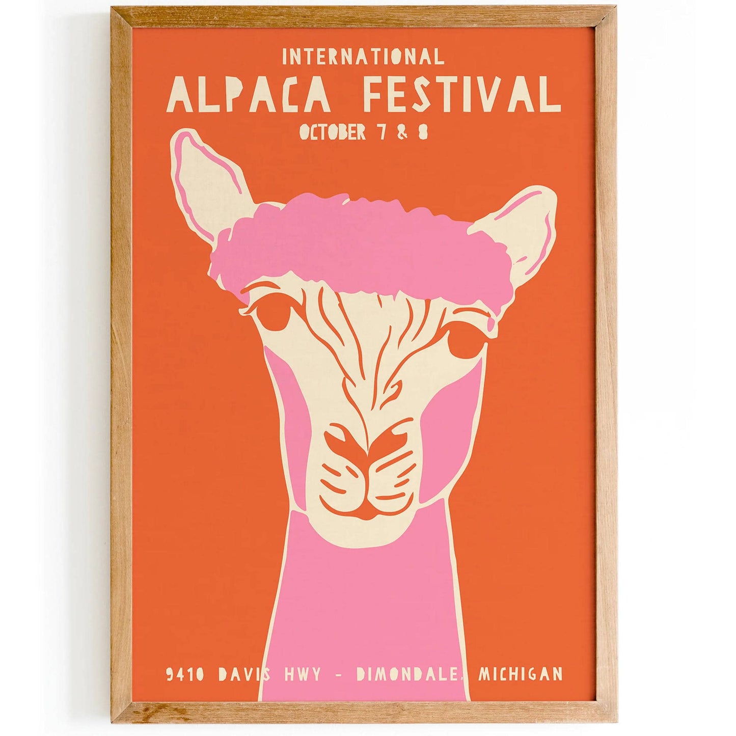 Alpaca Festival Michigan Poster - HypeSheriff