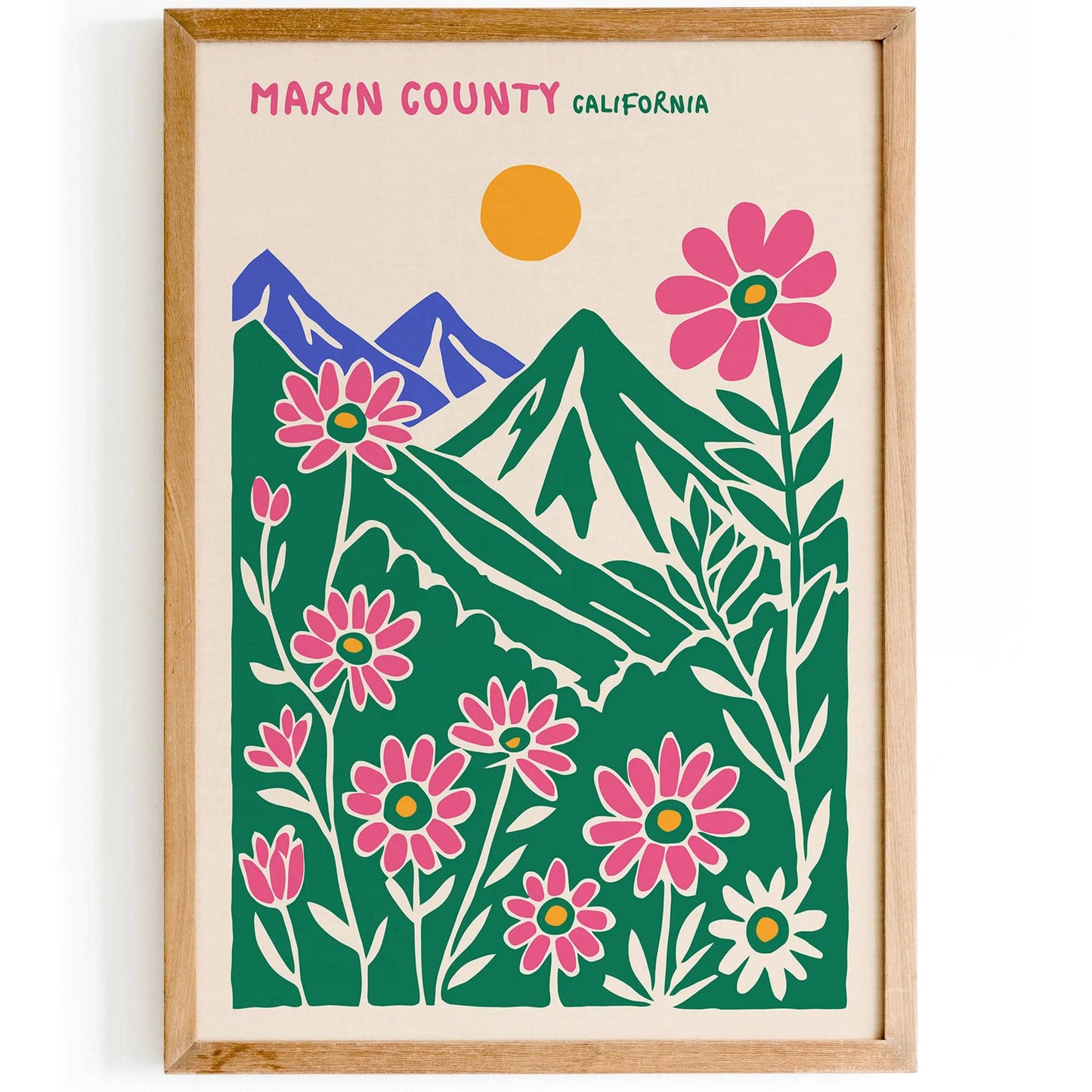 California Marin County Travel Poster - HypeSheriff