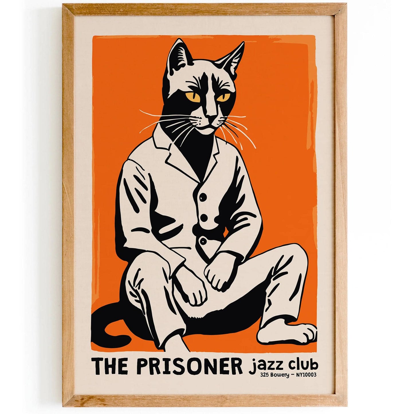 The Prisoner - NYC Jazz Club Retro Poster - HypeSheriff