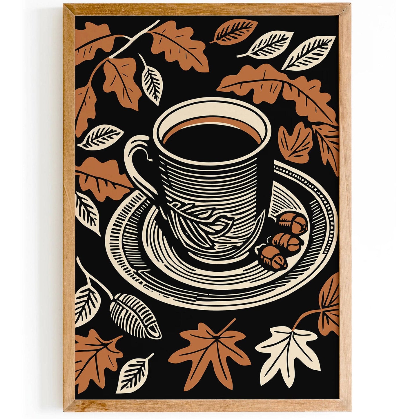 Fall Coffee Retro Kitchen Poster - HypeSheriff