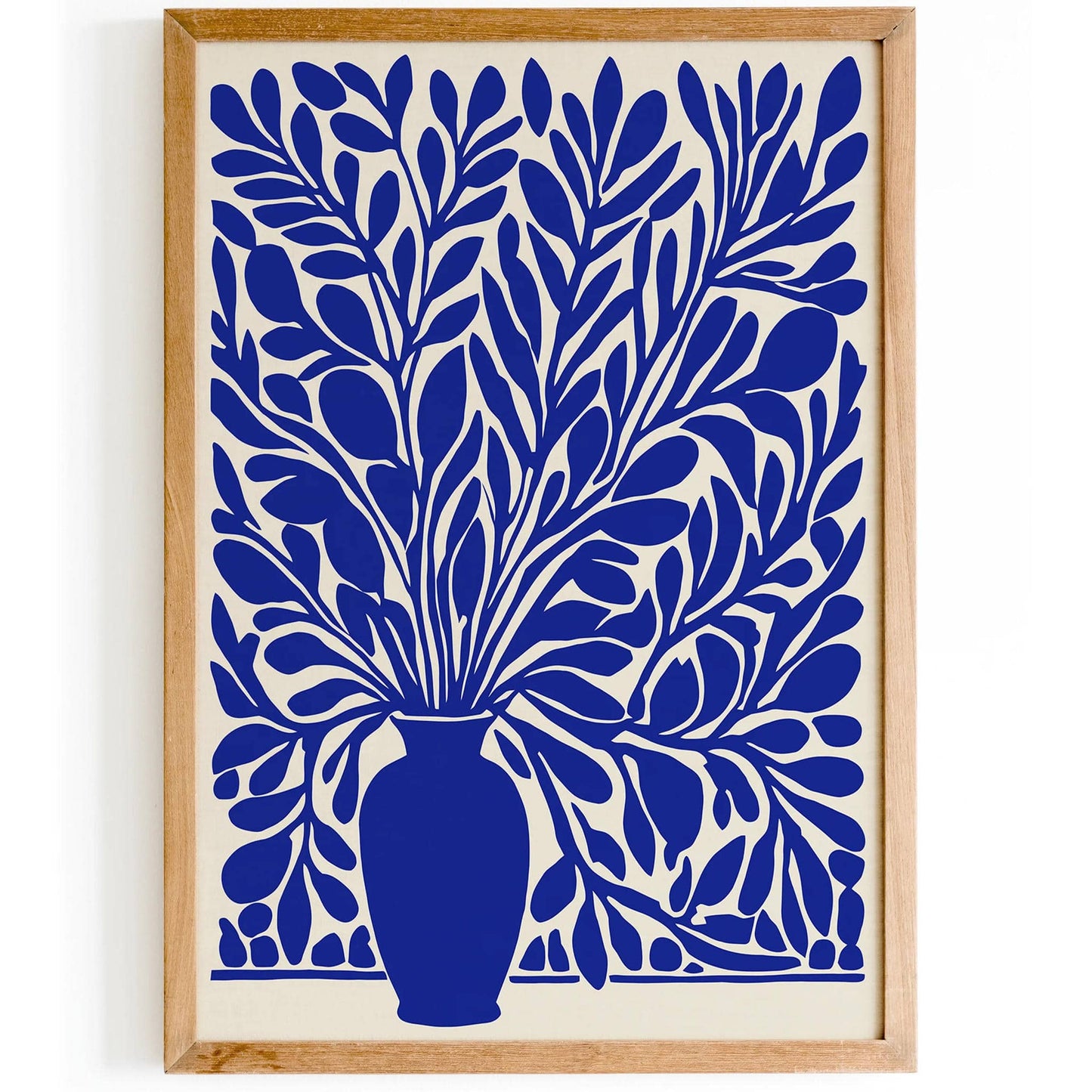 Blue Indigo House Plant Poster