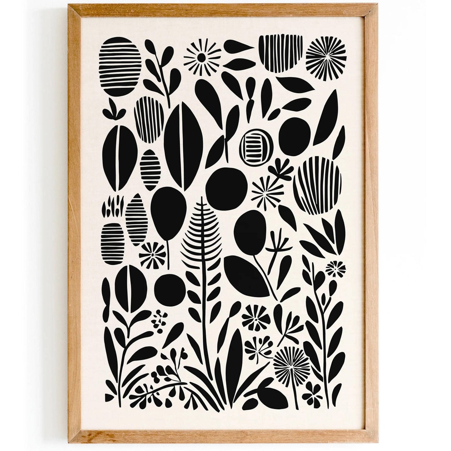 Black & White Abstract Poster Print - HypeSheriff