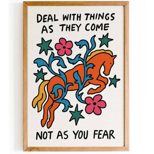 Motivational Horse Poster Print