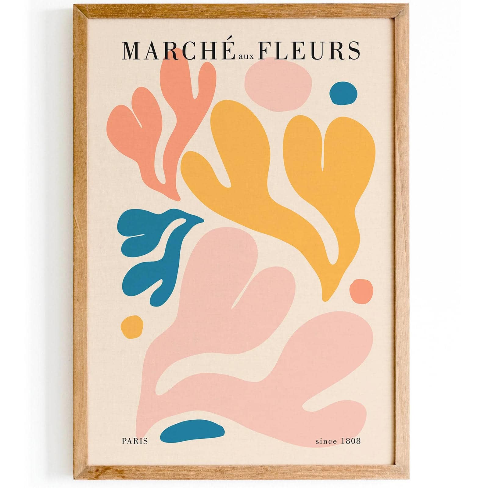 Marche Aux Fleurs, Flower Market Poster - HypeSheriff