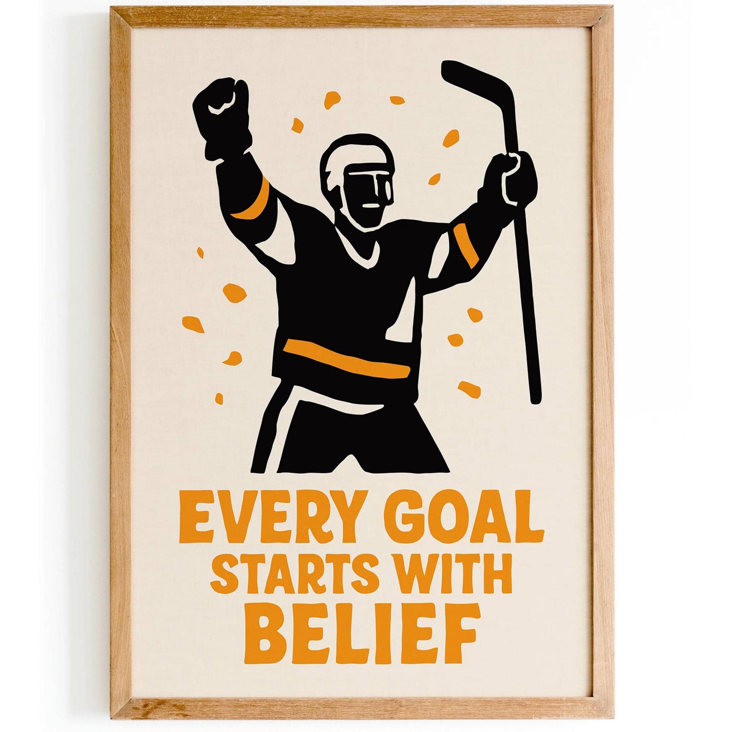 Hockey Motivational Art Print