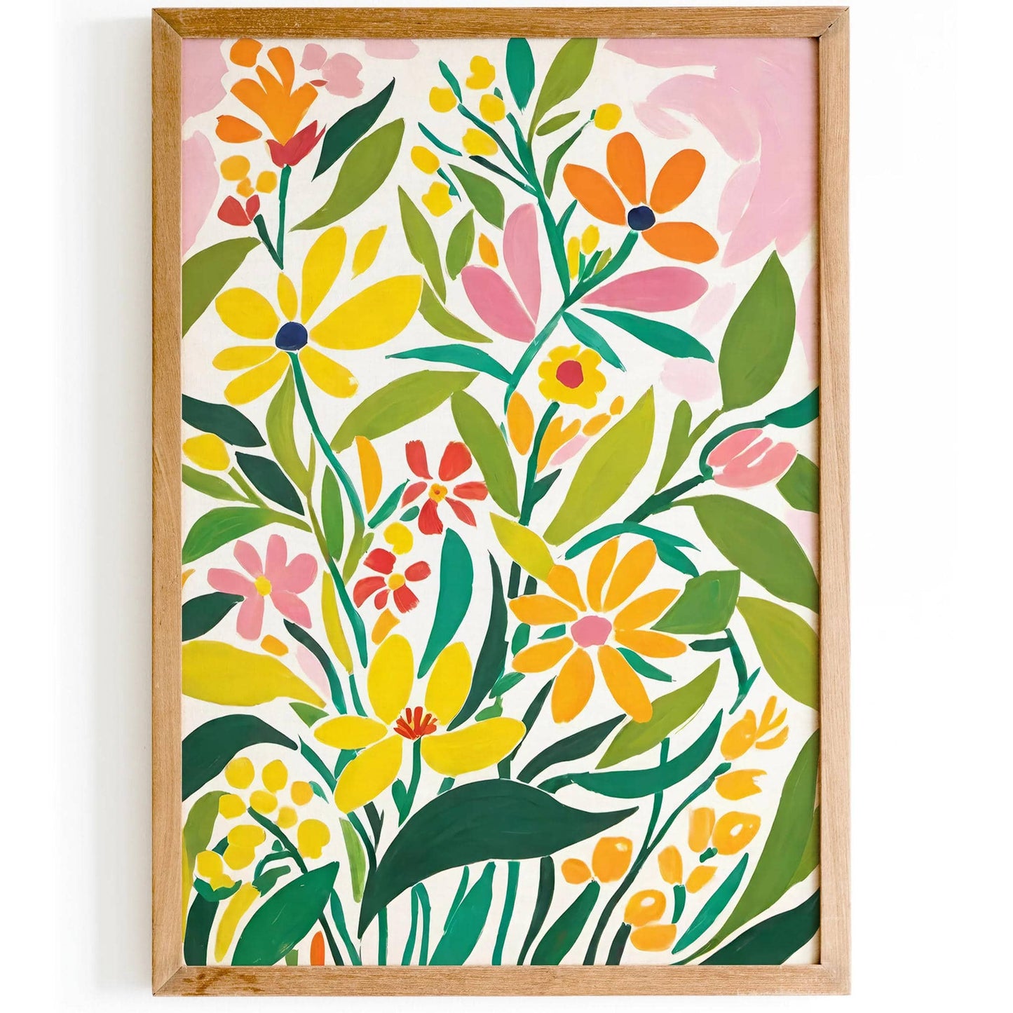 Green Abstract Nature Painting Art Print 2024 - HypeSheriff