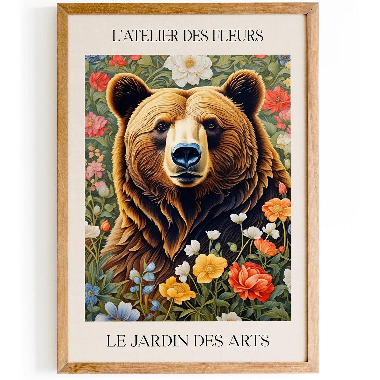 Victorian Wild Bear Art Print - HypeSheriff