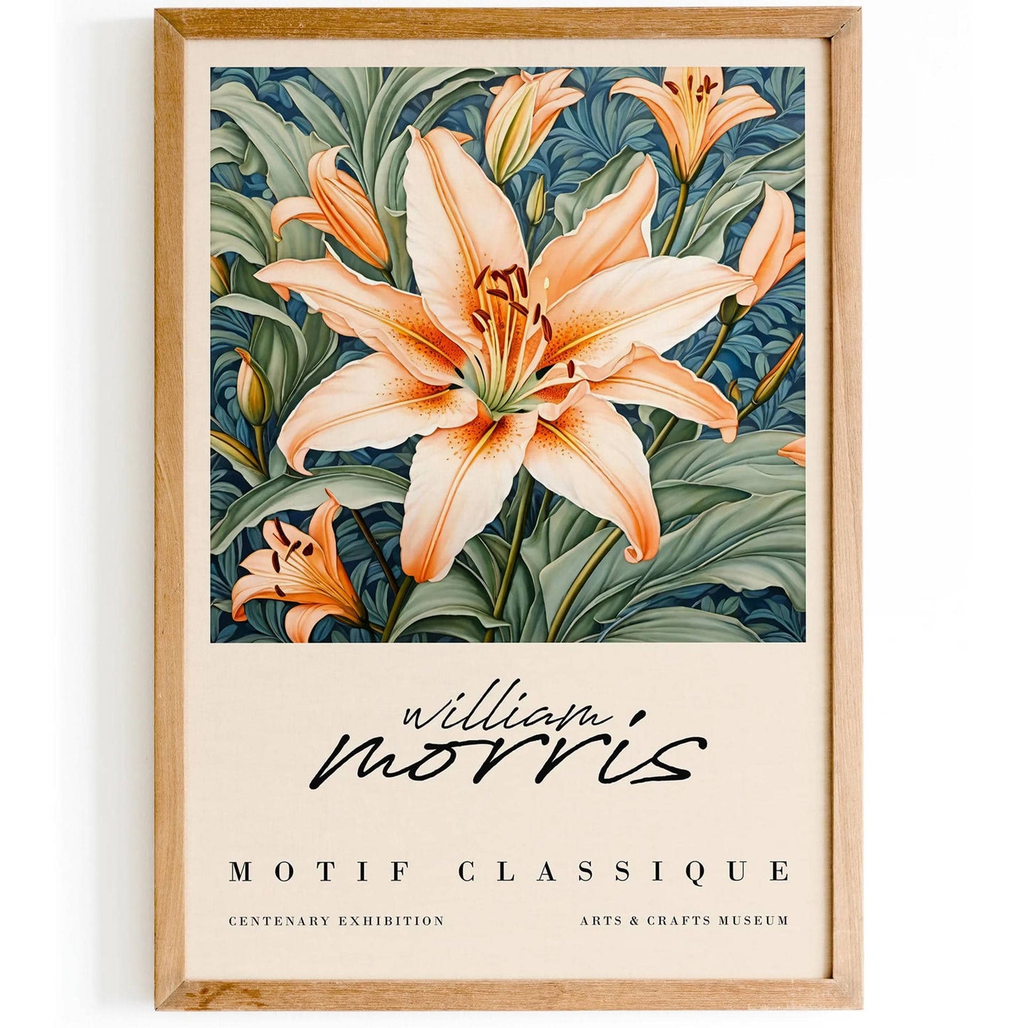 W. Morris Art Nouveau Flowers Poster 2024 - HypeSheriff