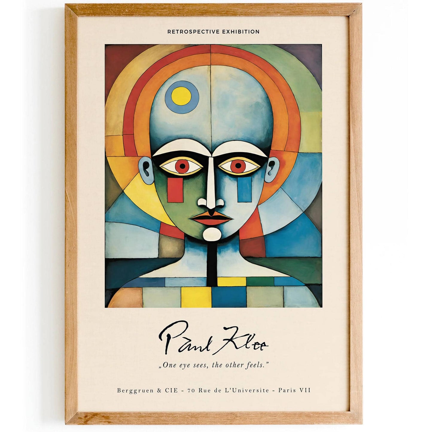 Vintage Paul Klee Poster: Abstract Retrospective Print - HypeSheriff