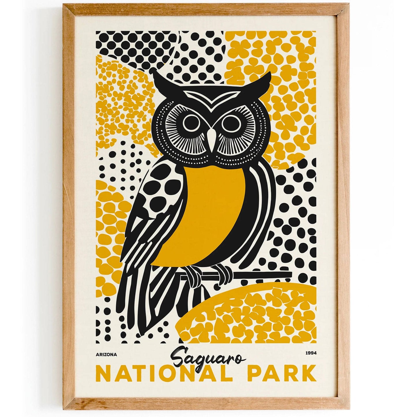 Saguaro National Park Yellow Art Print 2024 - HypeSheriff