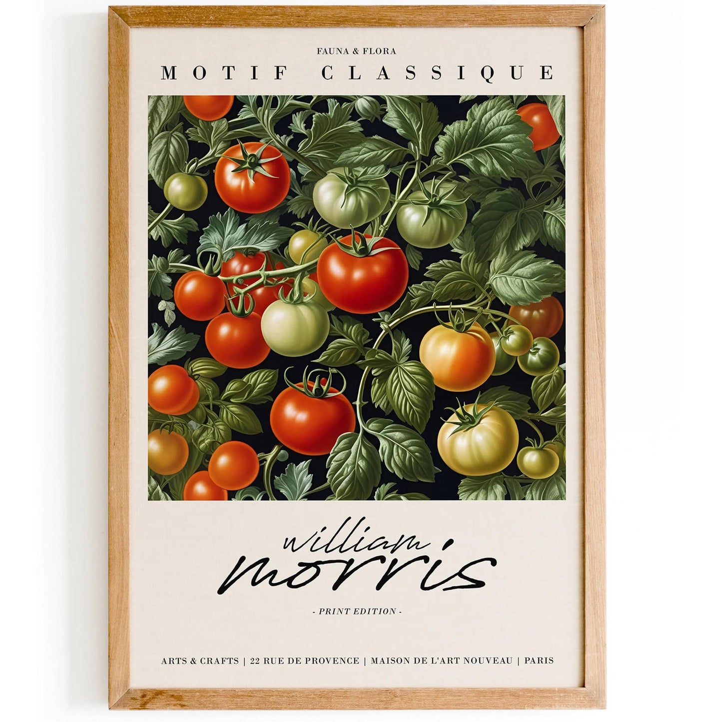 William Morris Tomatoes Print - Farmhouse Decor - HypeSheriff