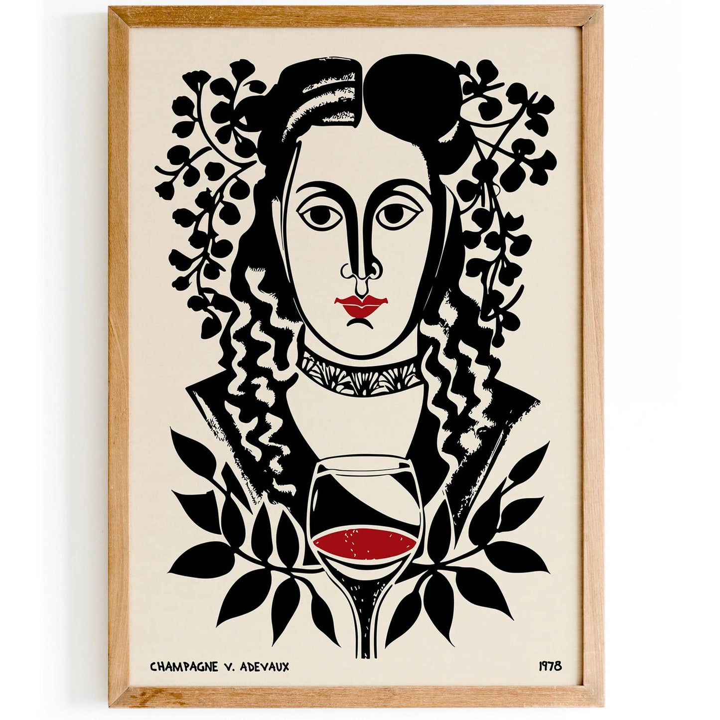 French 1978 Champagne Wall Art Print - HypeSheriff