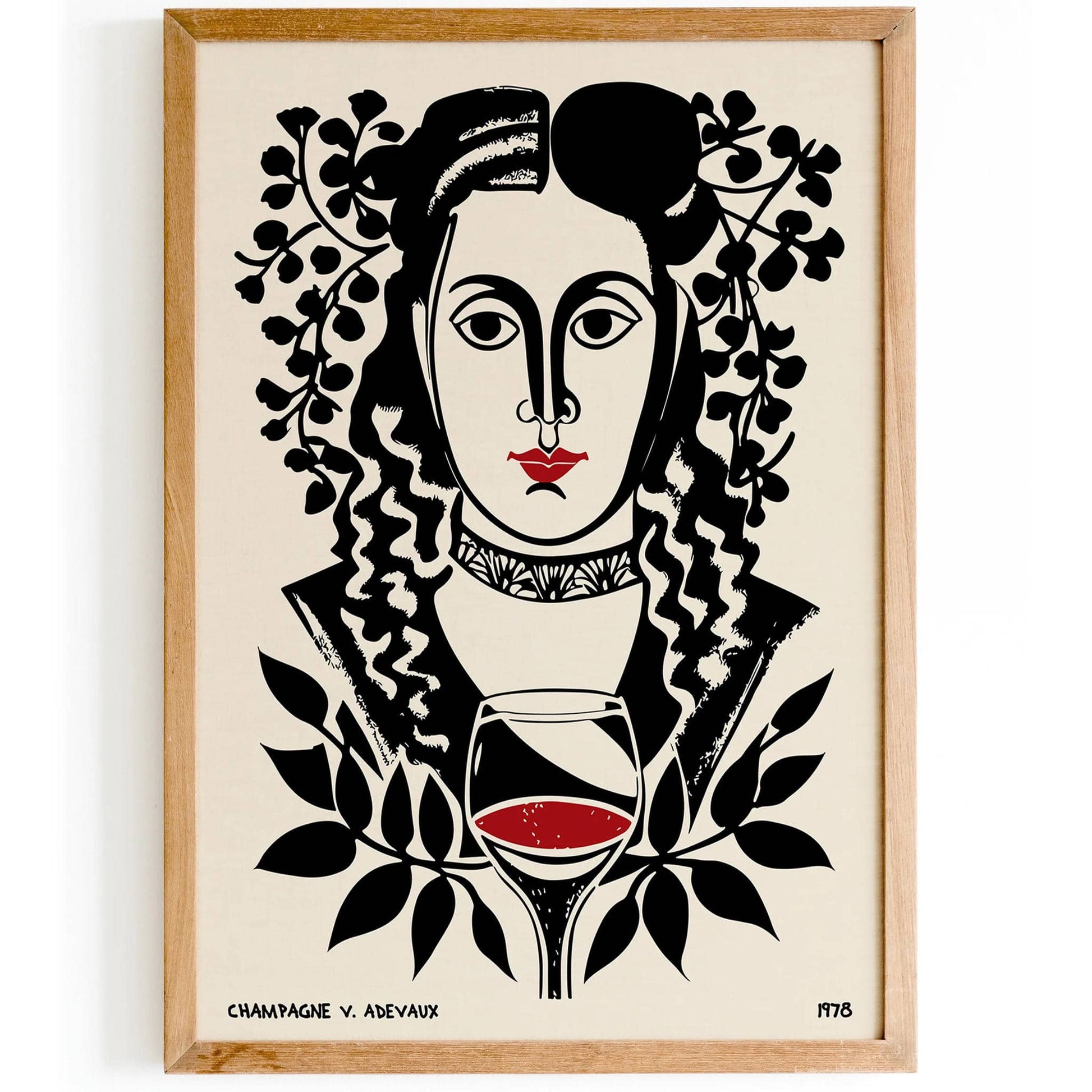 French 1978 Champagne Wall Art Print - HypeSheriff