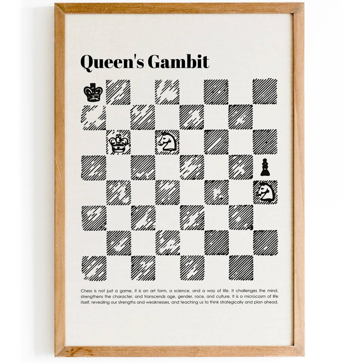 Queen's Gambit - Chess Poster - HypeSheriff