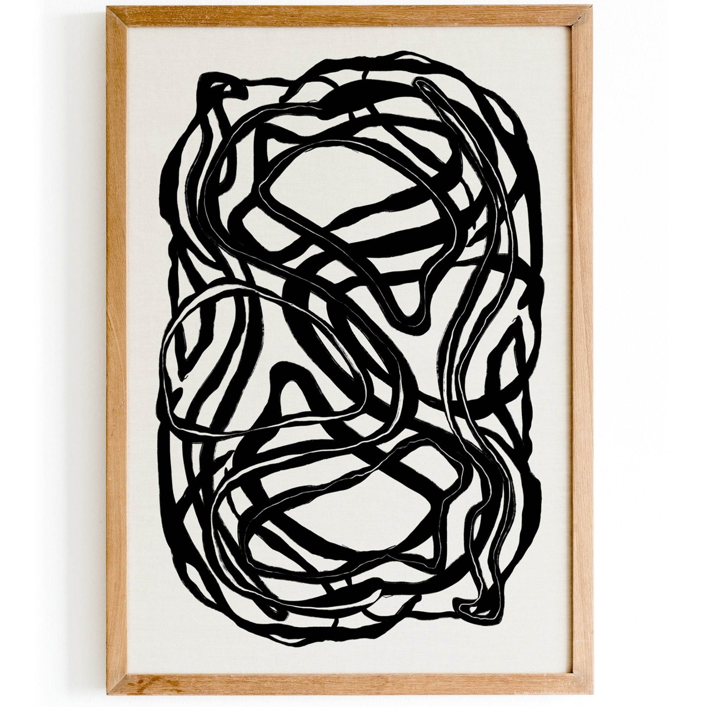 Black and White Brush Painting Reproduction - HypeSheriff