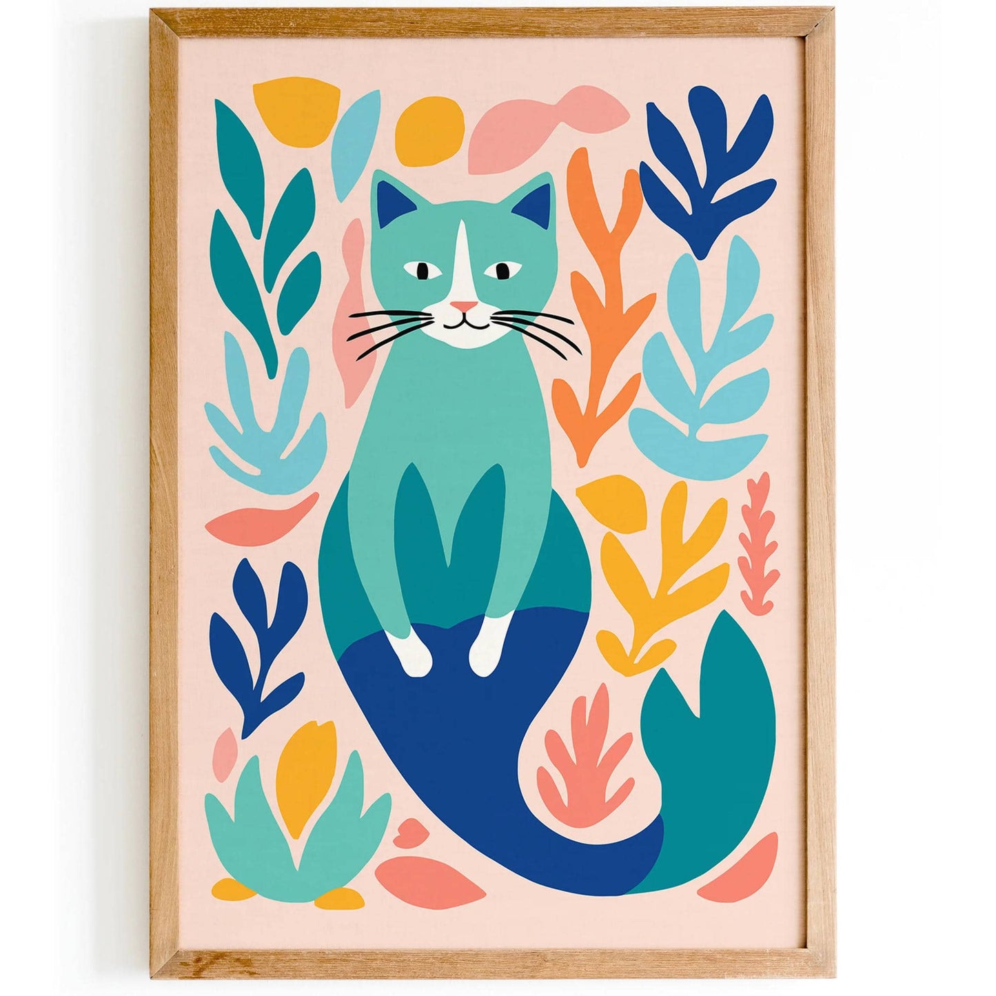Kids Room Decor Cat Art Print