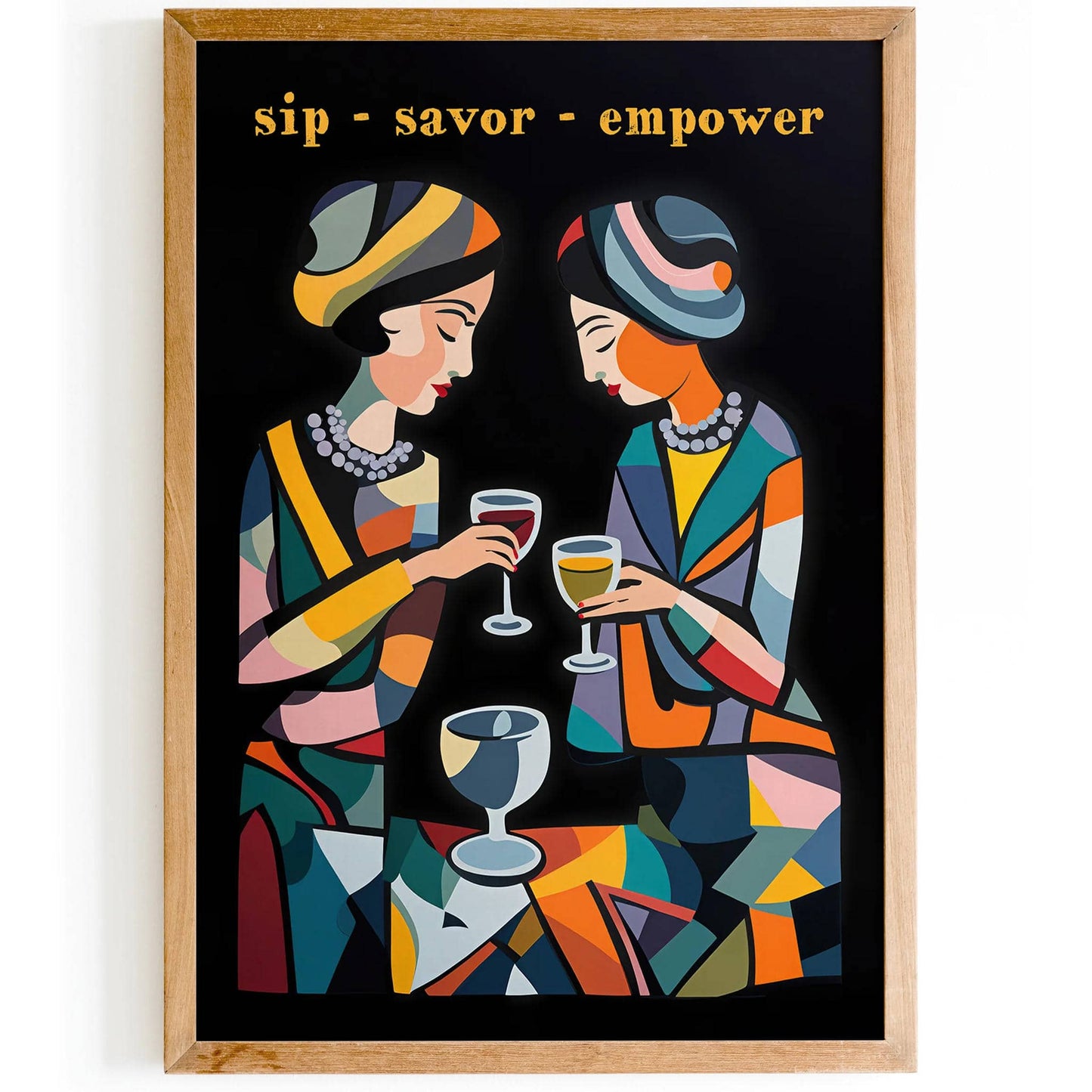 Sip - Savor - Empower - Wine Girls Poster - HypeSheriff