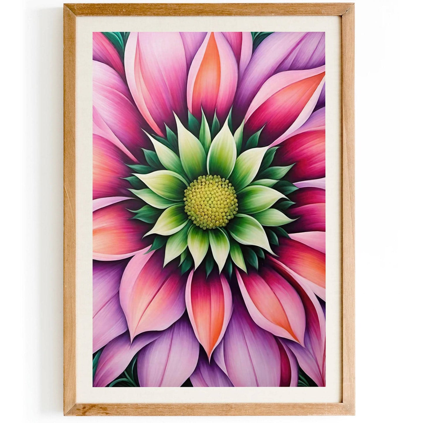 Big Pink Flowers Poster Print 2024 - HypeSheriff