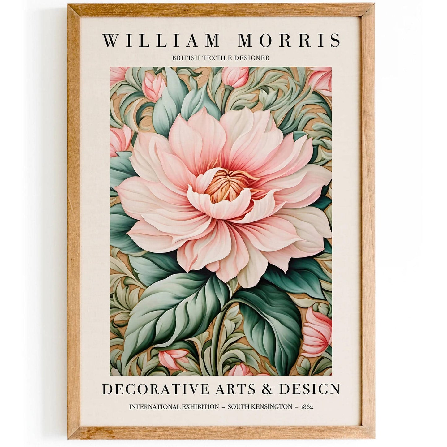 William Morris Floral Exhibition Poster - HypeSheriff