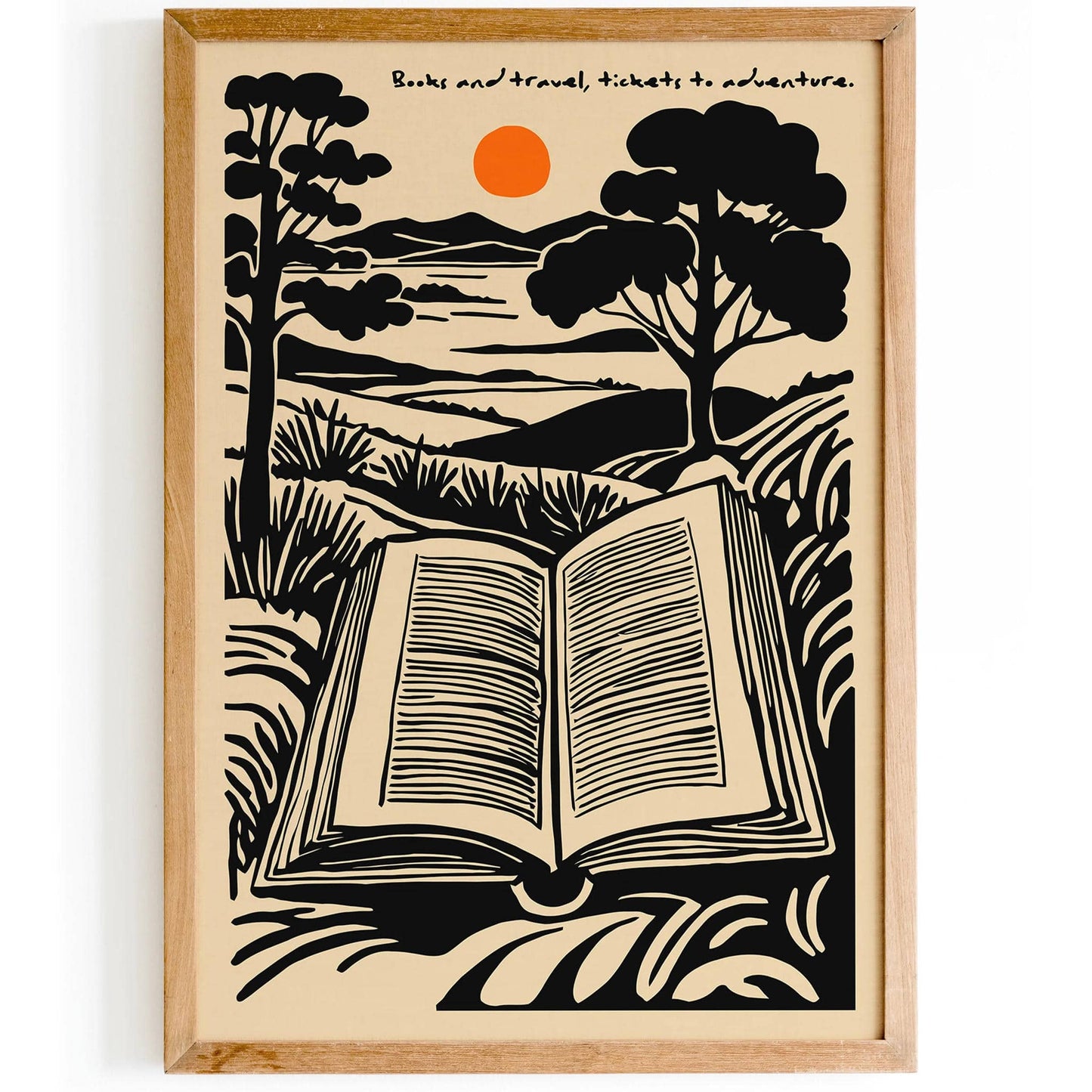 Books & Travel Wall Art - Bookish Decor for Readers