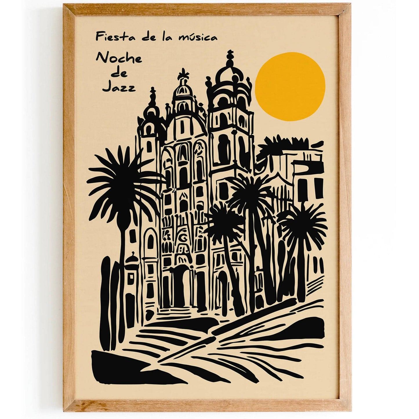 Fiesta de la Musica Noche de Jazz Spain Art Print