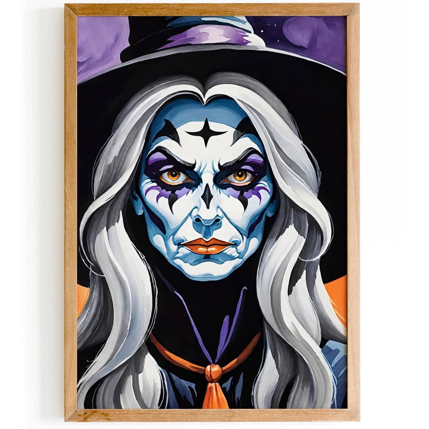 Spooky Halloween Witch Art Print - HypeSheriff