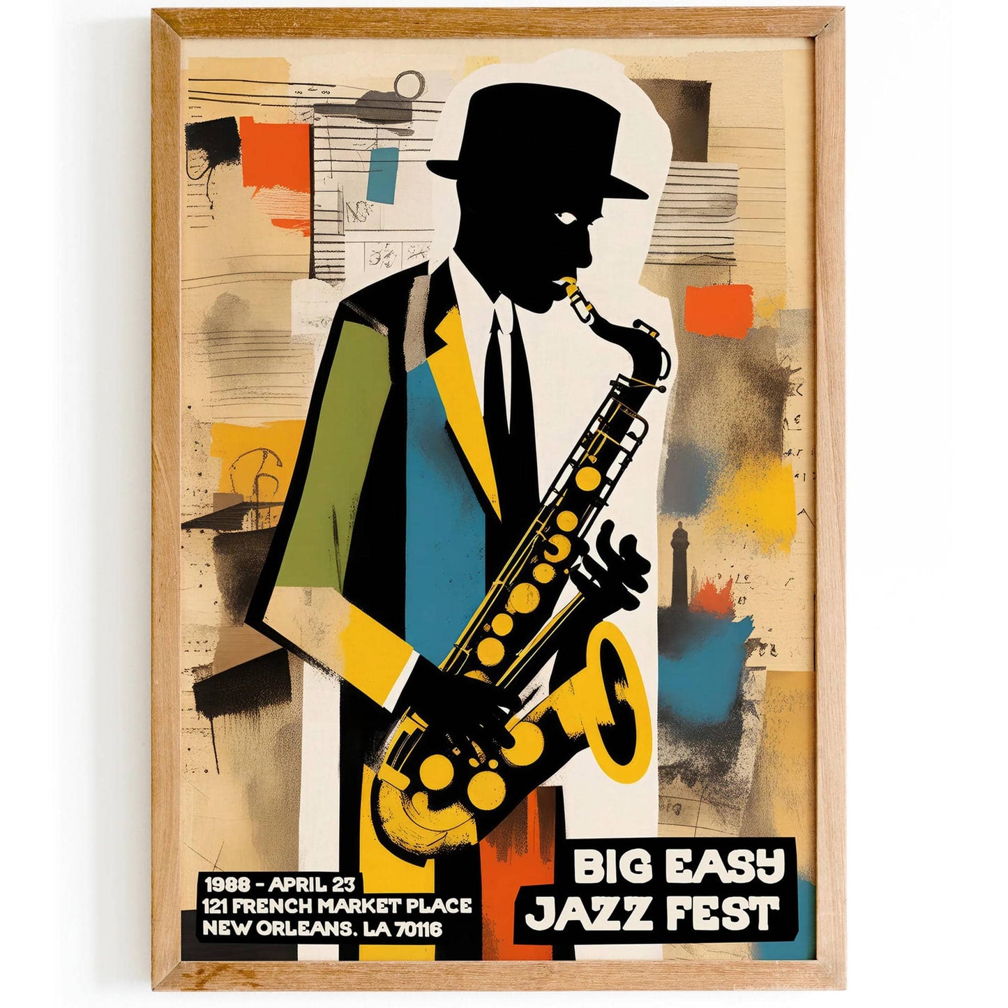 Big Easy Jazz Fest Vintage Poster - HypeSheriff