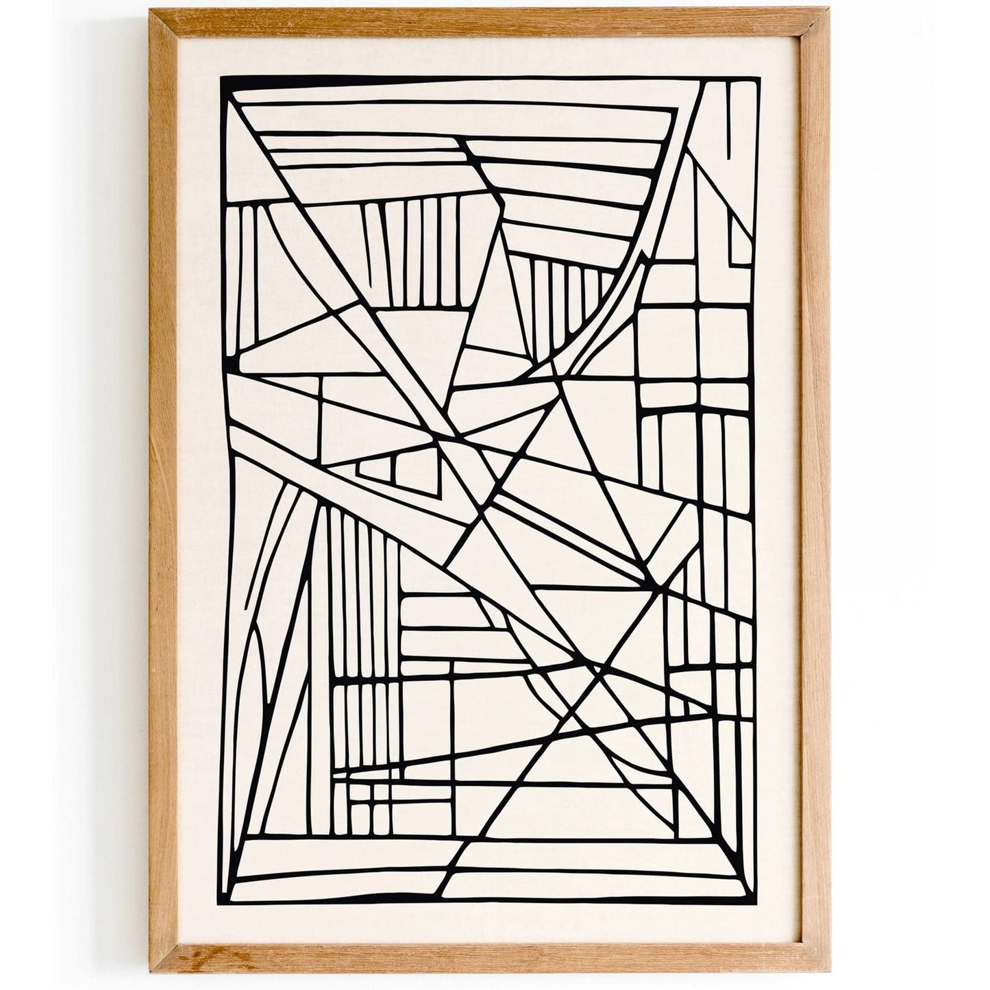 Modern Minimalist BW Line Art Print - HypeSheriff