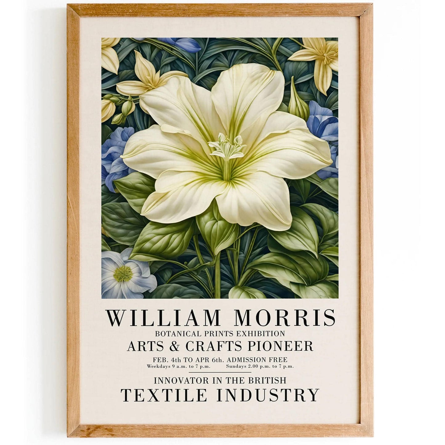 W. Morris Botanical Exhibition Poster 2024 - HypeSheriff