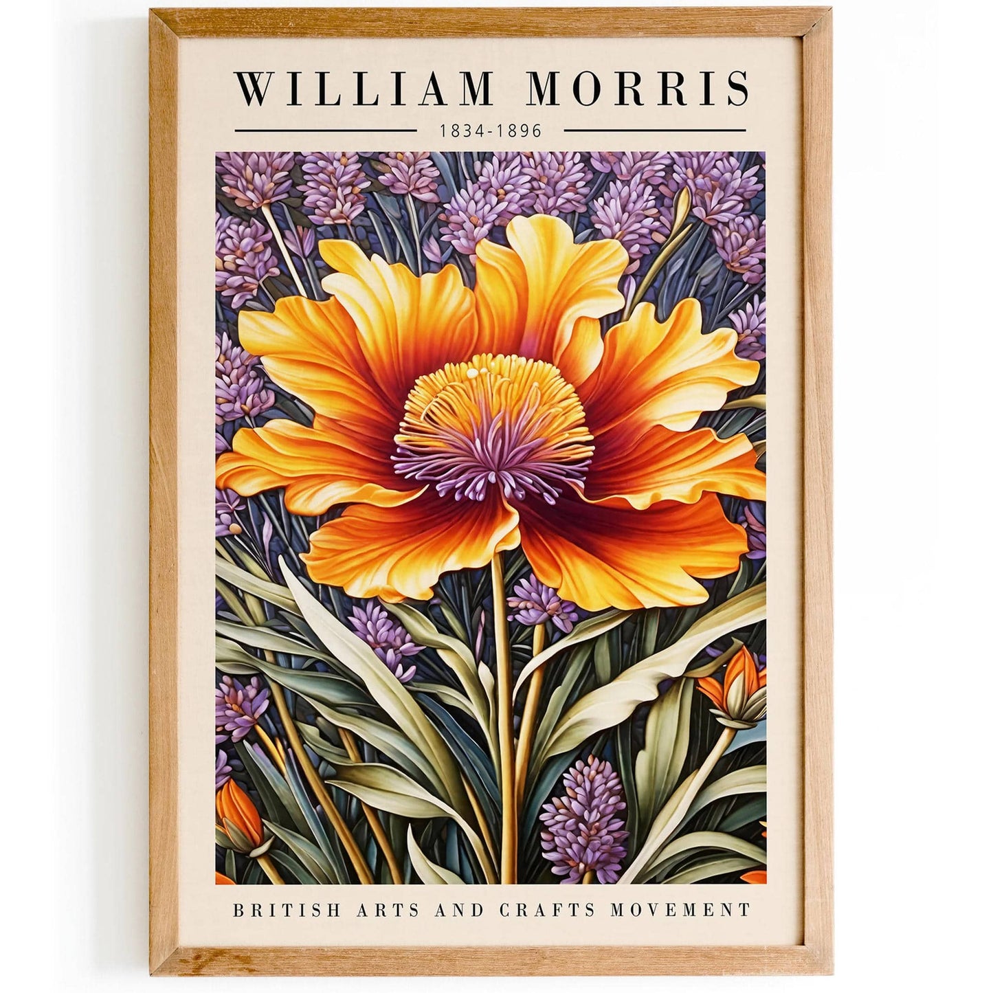 Botanical Harmony: William Morris Floral Print - HypeSheriff