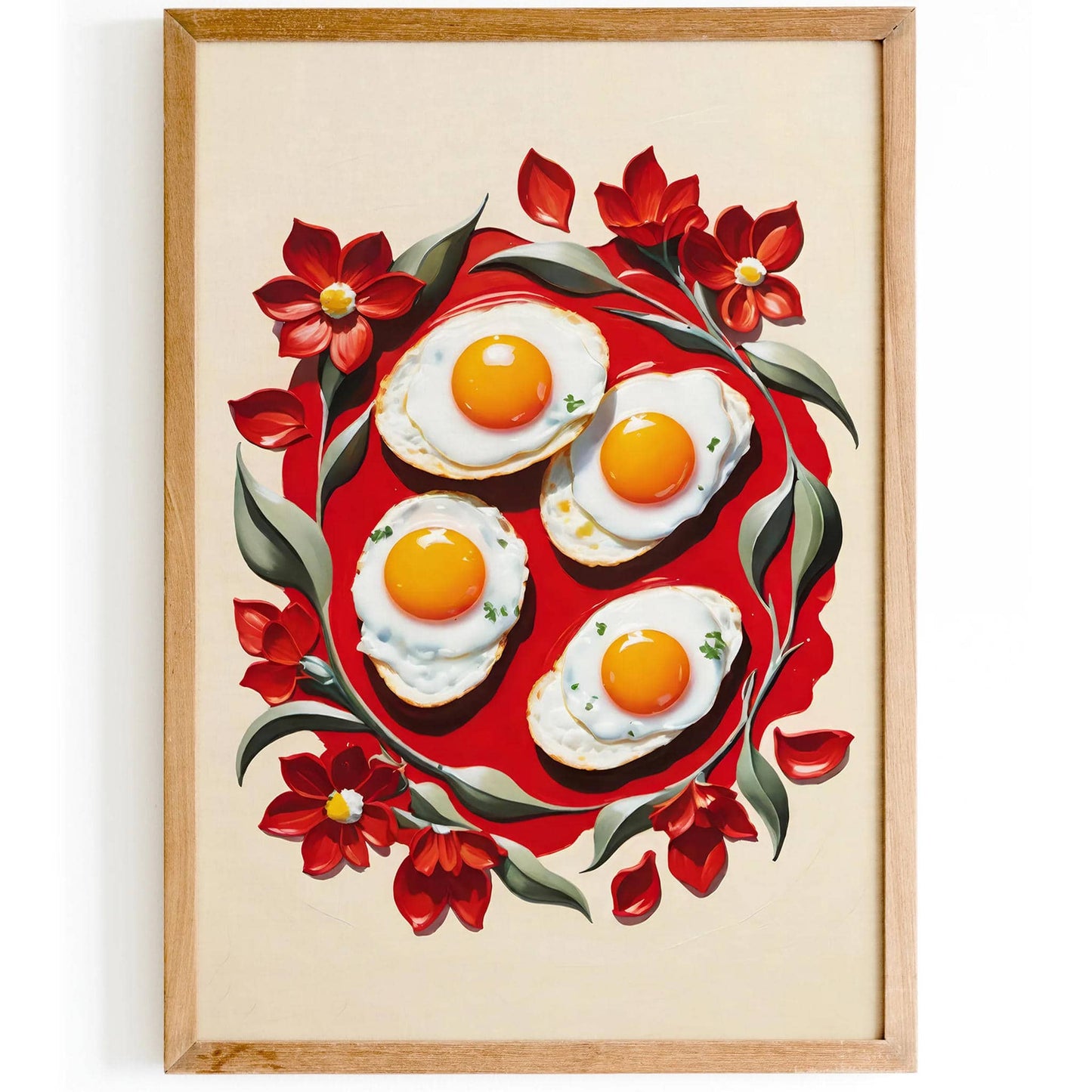 Eggs Art Print Kitchen Decor