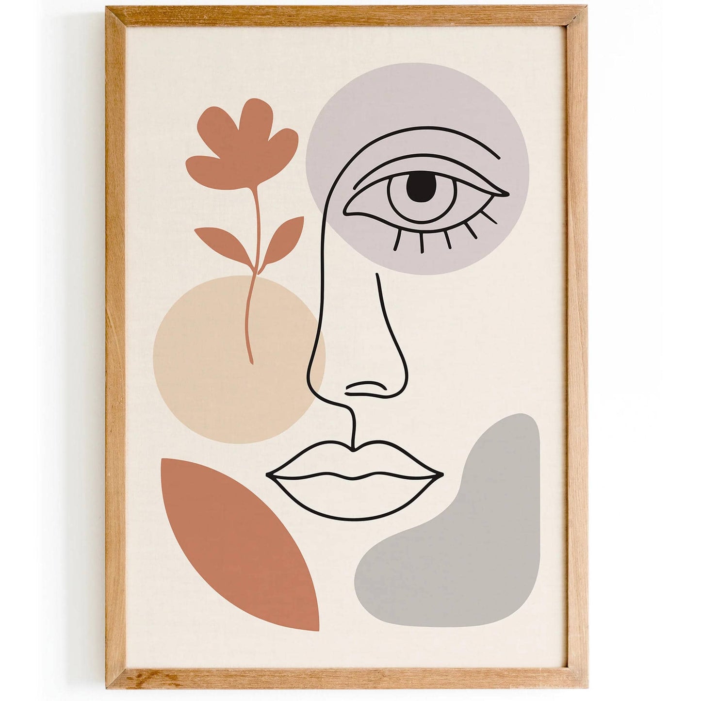 Minimalist Line Art Face Poster 2025