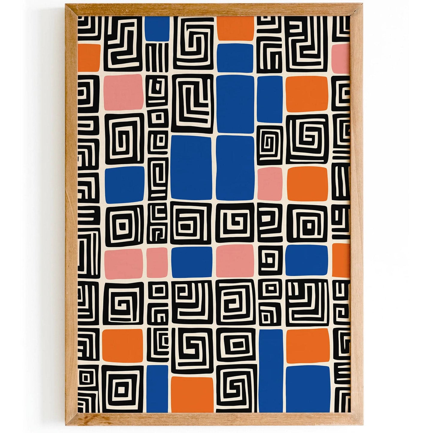 Trendy Mid-Century Abstract Art Print - HypeSheriff