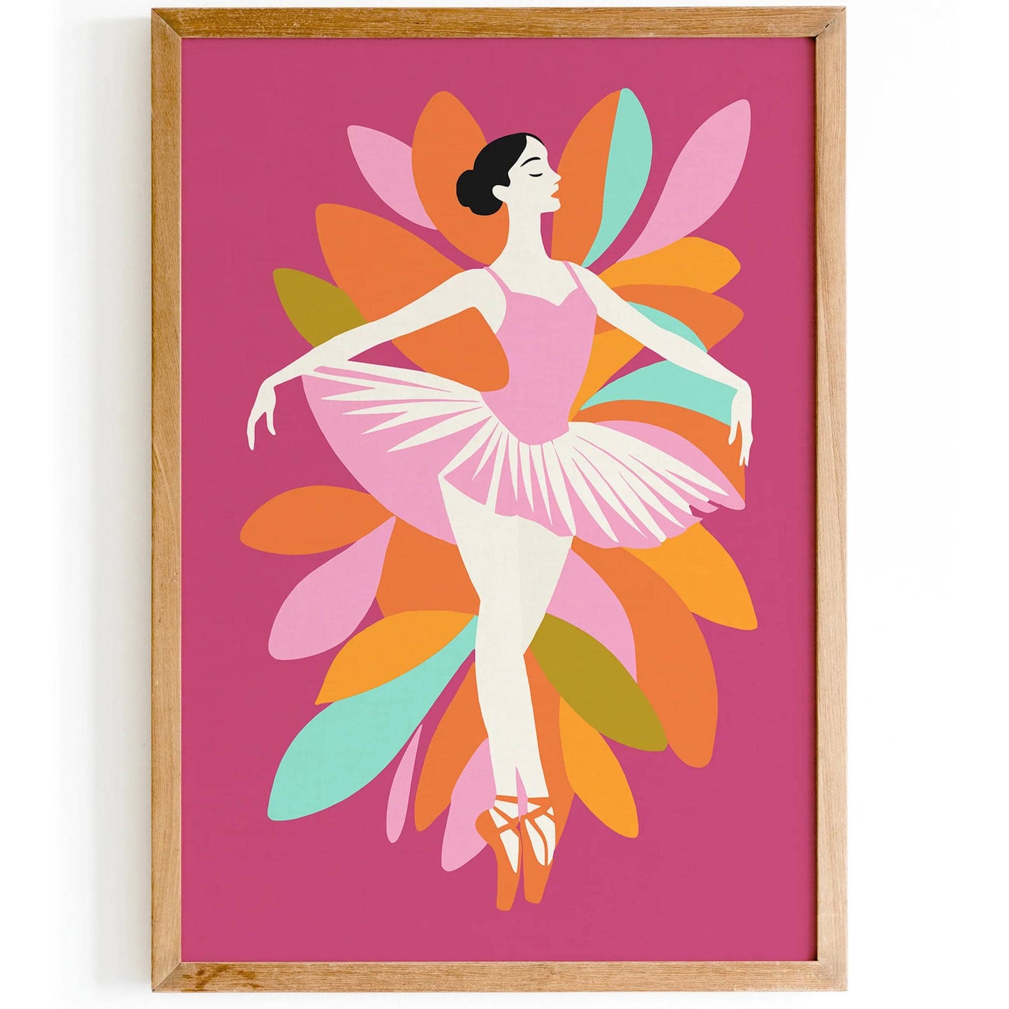 Pink Ballerina Dance Poster – Ballet Wall Art