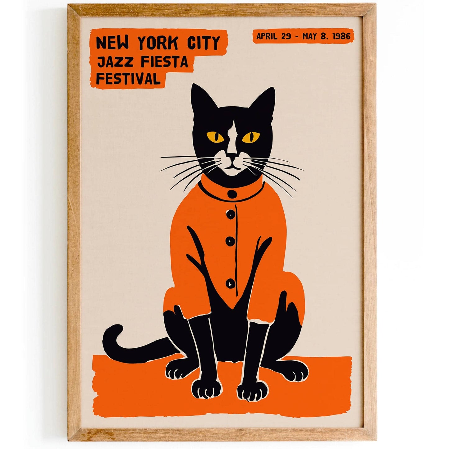 Orange Is the New Black Cat Jazz Fest Poster - HypeSheriff