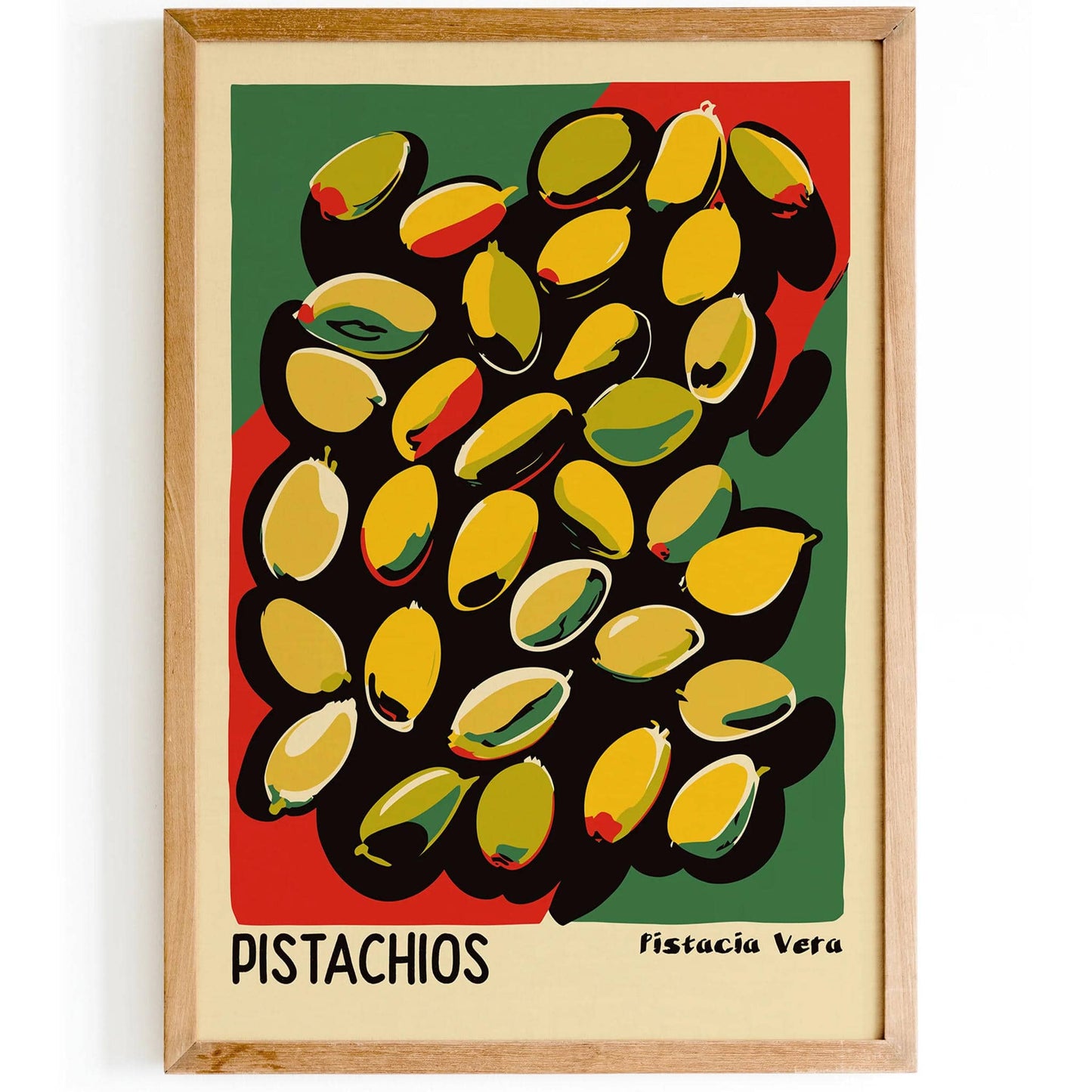 Pistachios Retro Wall Art Poster - HypeSheriff